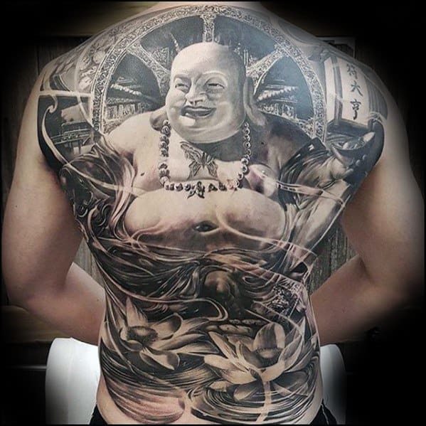 Full Back Buddha Mens Tattoo Rad Design