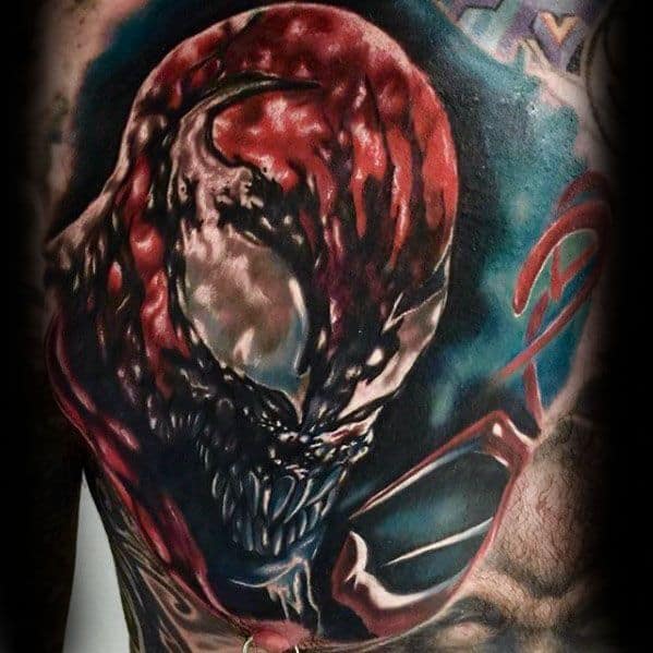 Full Back Guys Carnage Tattoos