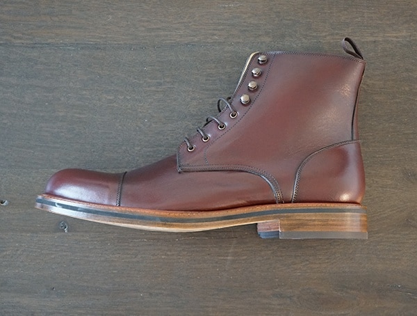 Full Grain Calf Leather Upper Beckett Simonon Dowler Cap Toe Boots For Men