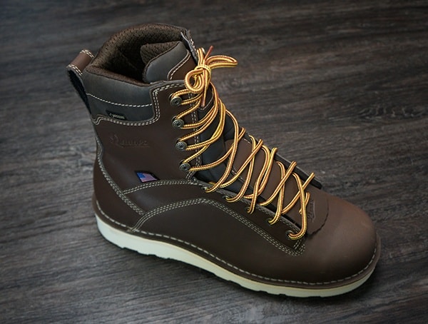Full Grain Leather Upper Danner Quarry Brown Alloy Toe Wedge Boots Review