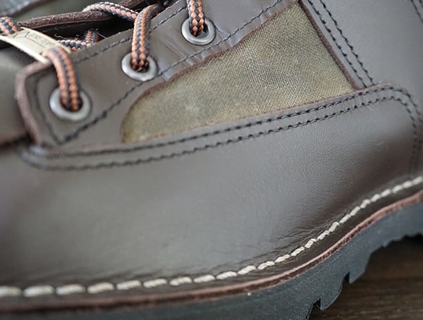 Full Grain Leather With Cotton Oil Finish Tin Cloth Upper Filson X Danner Grouse Boots