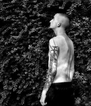 Full Sleeve Lineman Powerlines Guys Black Ink Tattoos