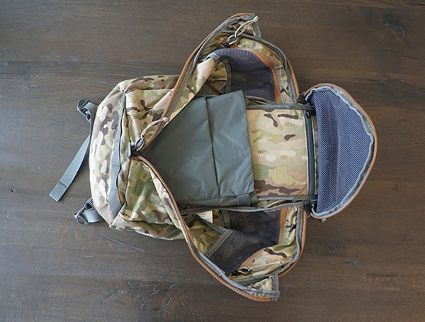 Fully Opened Main Compartment Mystery Ranch Urban Assault Backpack Interior