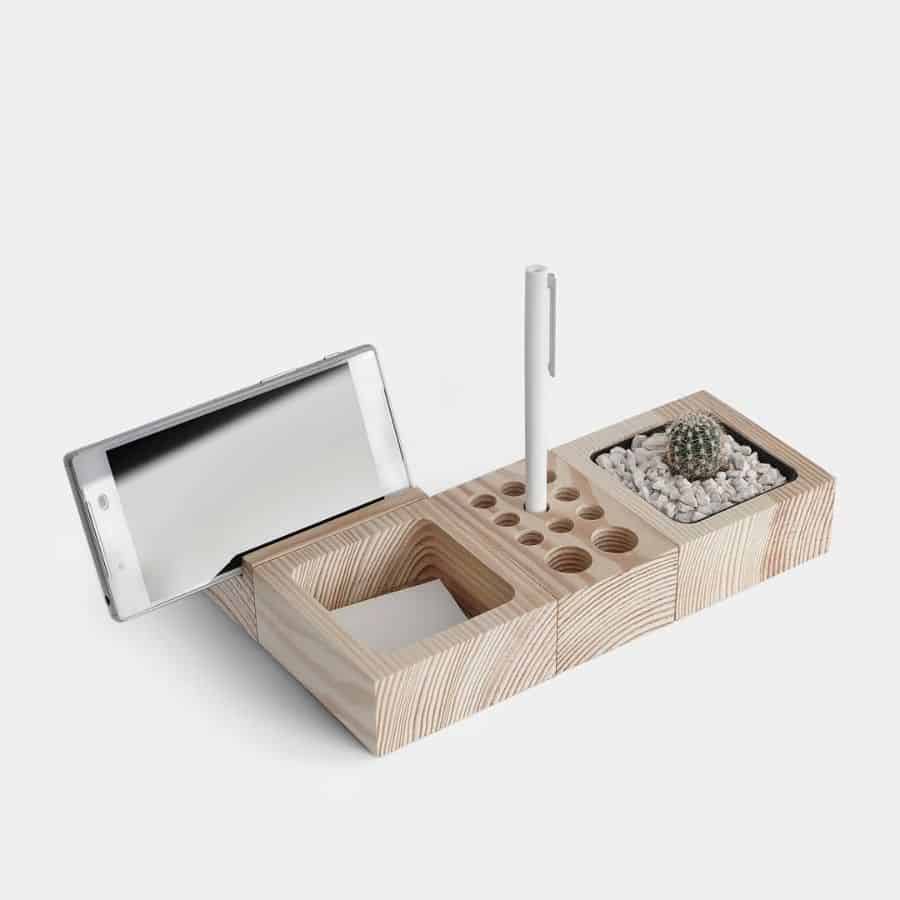 pen and phone holder cactus 