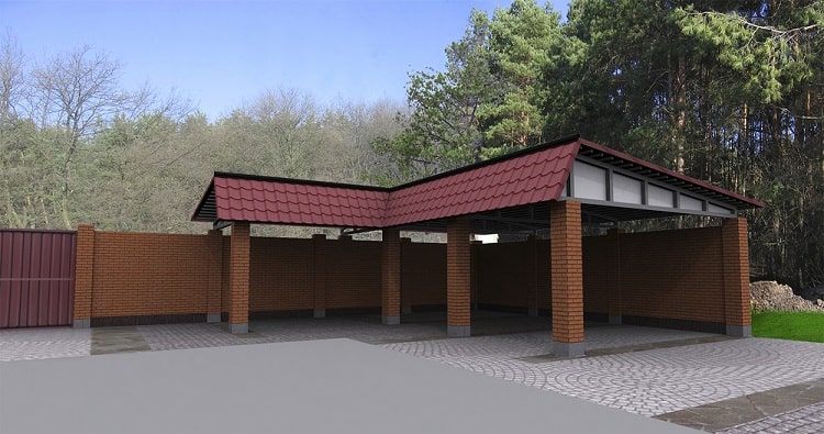 functional driveway double carport