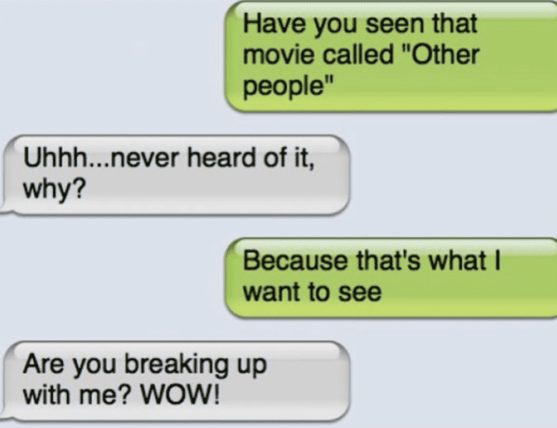 break up texts