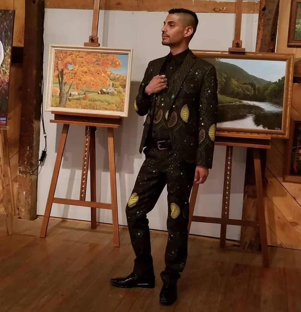 futuristic fashion for men a pair of unique suit