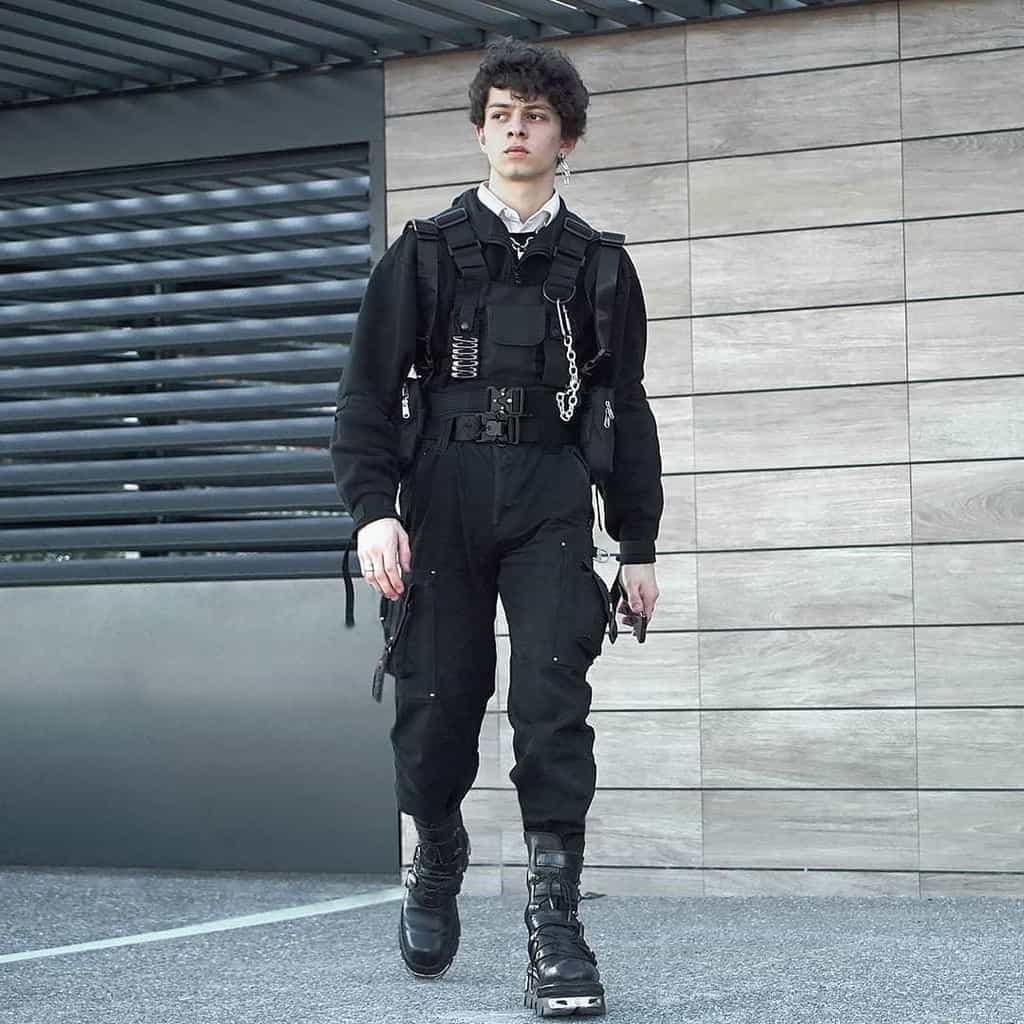 futuristic fashion for men action movie inspired