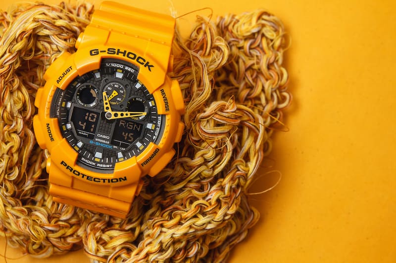 Bangkok,,Thailand,-,September,9,,2014:,A,”g-shock,Ga-100a-9adr”,On