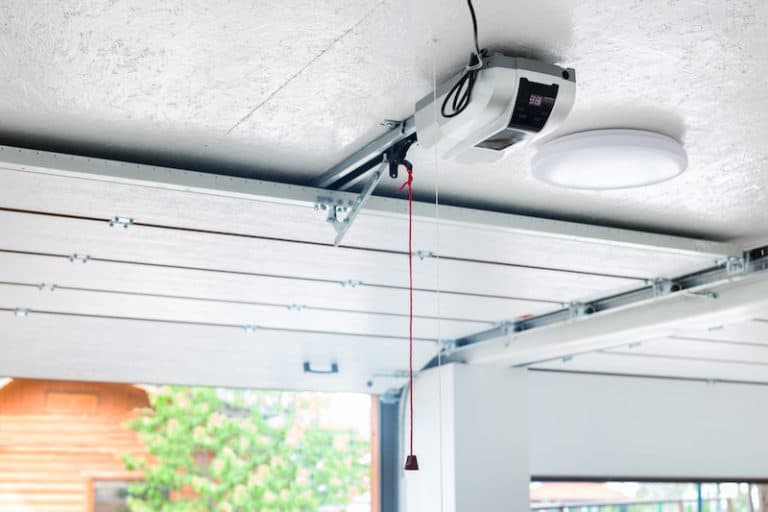 garage ceiling with roller door