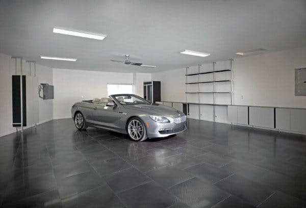 Garage Floor Tiles Dark Grey Stone Design Ideas