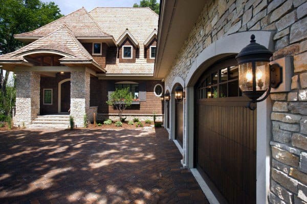 Garage Walls Outdoor Lighting Design Ideas