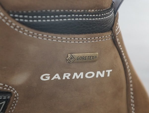 Garmont And Gore Tex Badge On Side Of Dakota Lite Gtx Boot