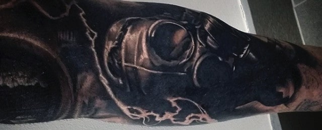 Gas Mask Tattoo Designs For Men