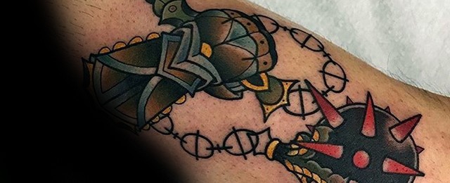 Gauntlet Tattoo Designs For Men