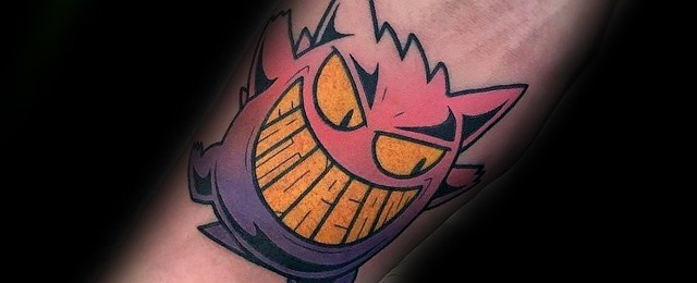 Gengar Tattoo Designs For Men
