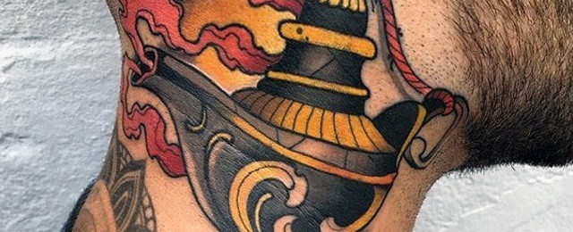 Genie Lamp Tattoo Designs For Men