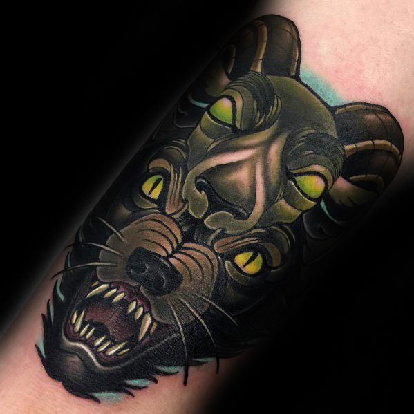 Gentleman With 3d Arm Wolf In Sheeps Clothing Tattoo