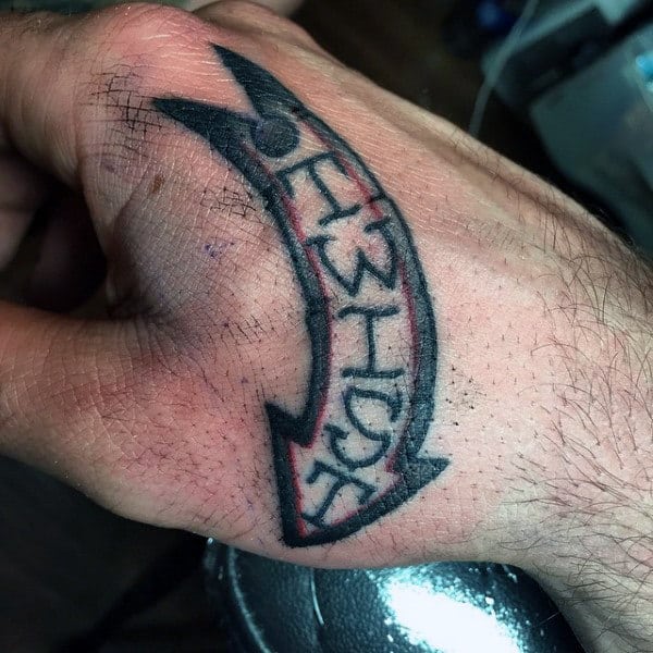 Gentleman With Harley Davidson Twist Handle Throttle Tattoo On Hand