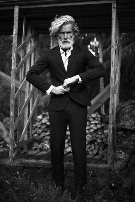 Gentleman With Sharp Flow Hairstyle