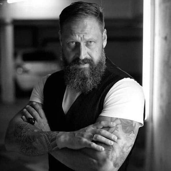 Gentleman With Short Beard And Haircut Style