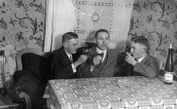 Gentlemen With 1930s Old School Haircuts