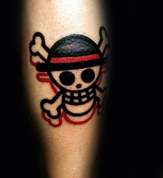 Gentlemens Small Leg Calf One Piece Tattoo Ideas