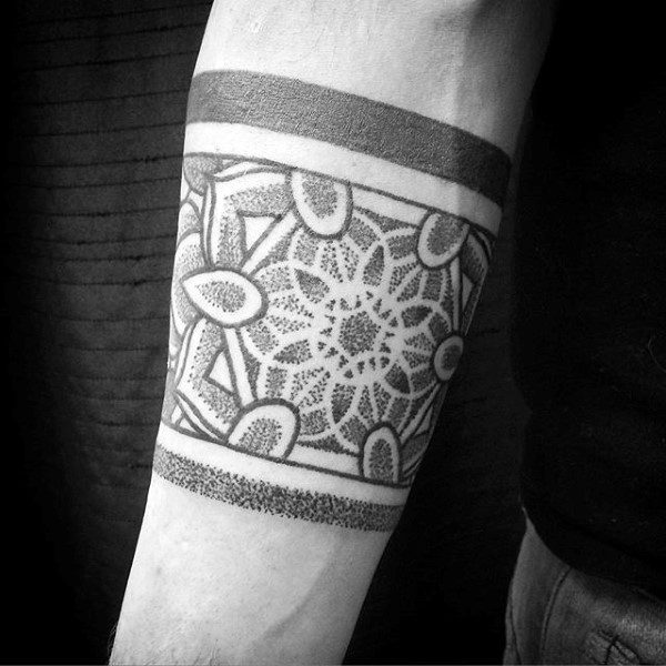 Geometric Armband Tattoos For Men