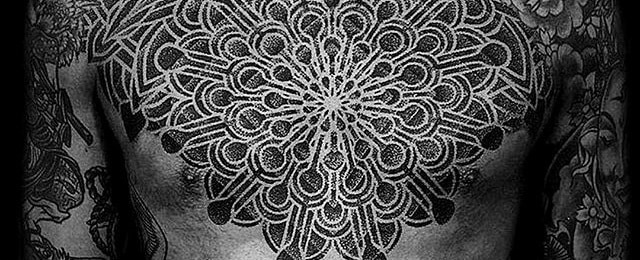 Geometric Chest Tattoos For Men