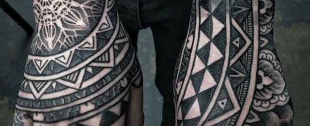 Geometric Hand Tattoos For Men