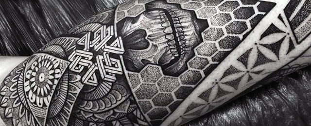 Geometric Leg Tattoos For Men