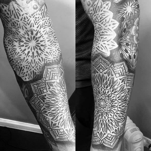 Geometric Sleeve Tattoos Guys