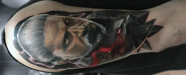 Geralt Tattoo Designs For Men