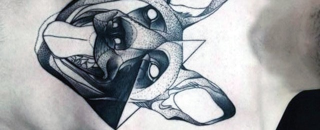 German Shepherd Tattoo Designs For Men