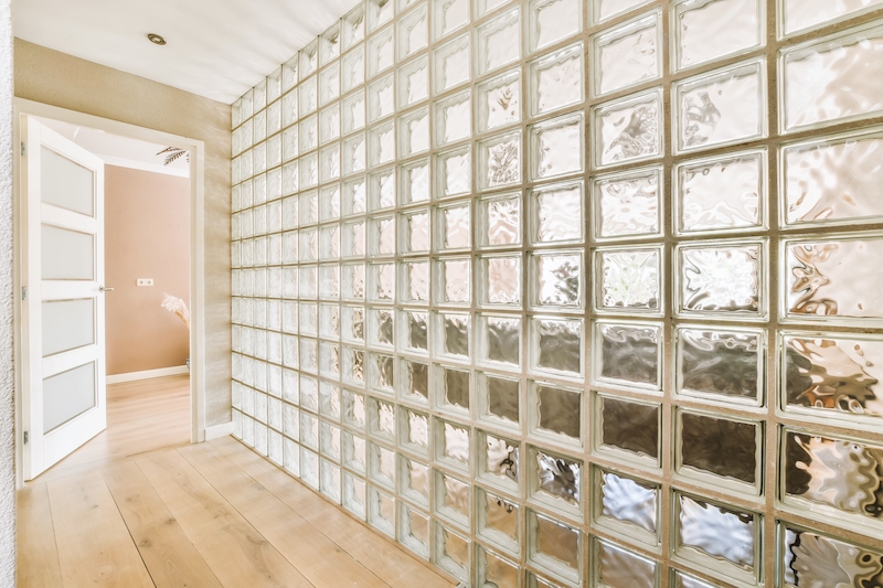 glass block window decor