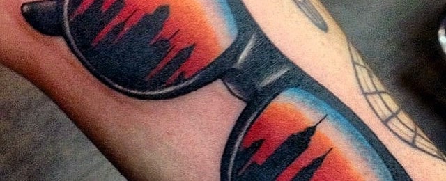 Glasses Tattoo Designs For Men