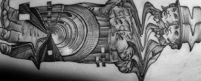 Glitch Tattoo Designs For Men