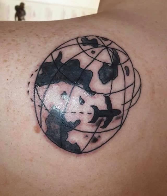 globe tattoo fail