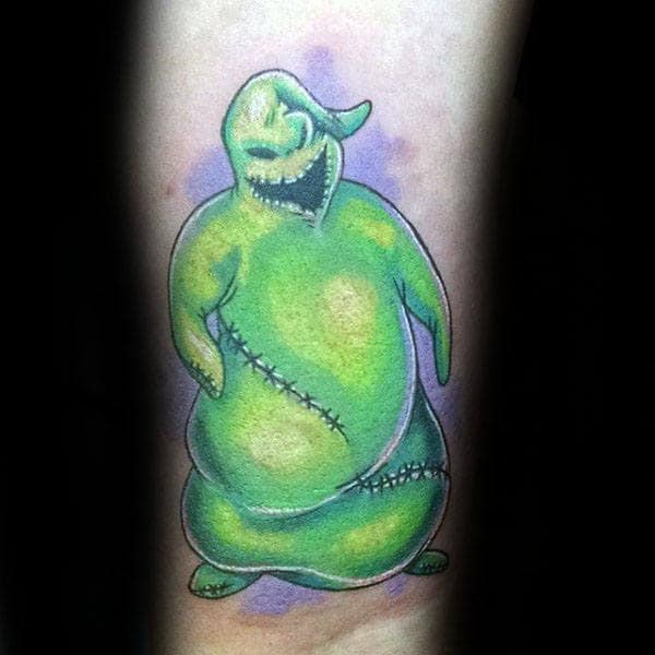 Glowing Green Night Before Christmas Oogie Boogie Guys Tattoos