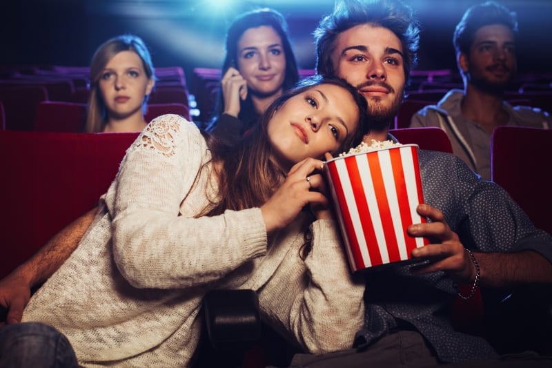 go to the movies rainy day date ideas