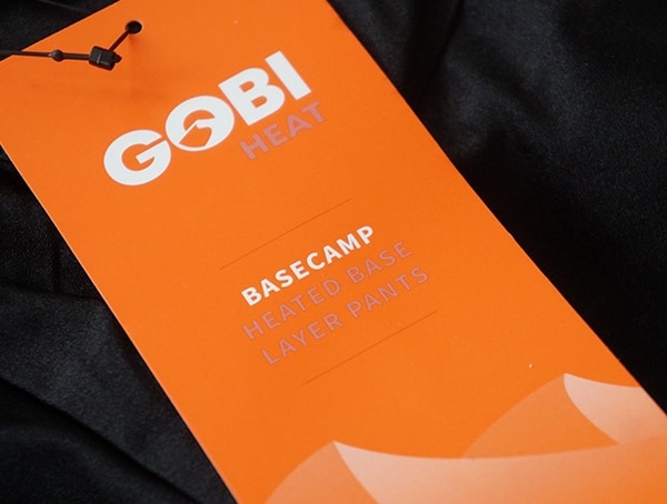 Gobi Heat Basecamp Heated Baselayer Pants Tag