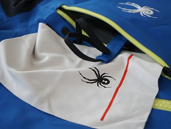 Goggle Cleaning Cloth Pocket Open Spyder Eiger Gtx Shell Jacket