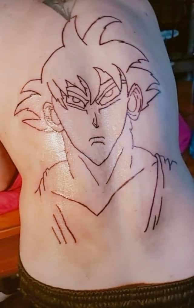 goku tattoo fail