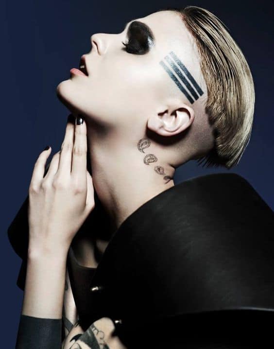 golden mushroom punk hairstyle