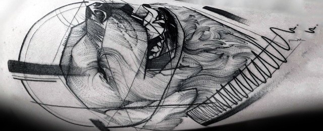 Golden Retriever Tattoo Designs For Men