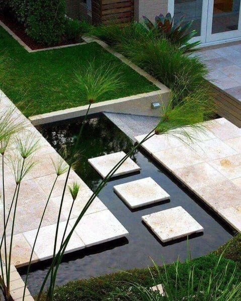 Good Ideas For Stepping Stone Over Water Pond