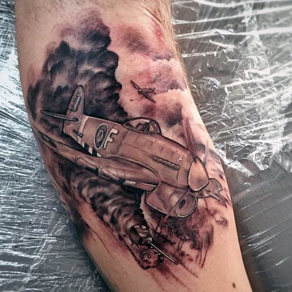 Good Military Tattoos Men Of Fighter Jets