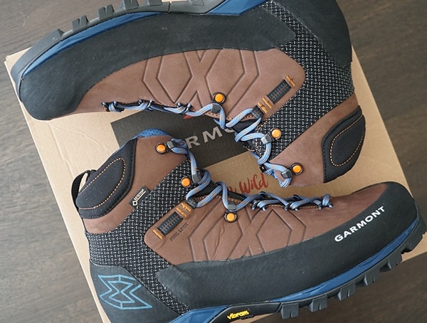 Gore Tex Leather Mens Hiking Boots Mens Garmont Toubkal Brown Black And Blue