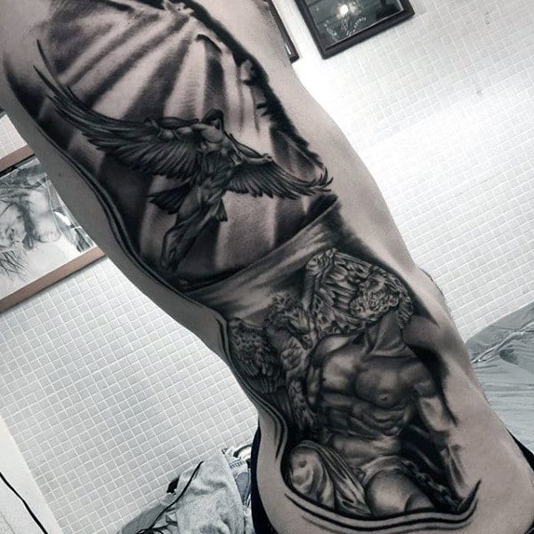 Gorgeous Black And Grey Tattoo Male Forearms