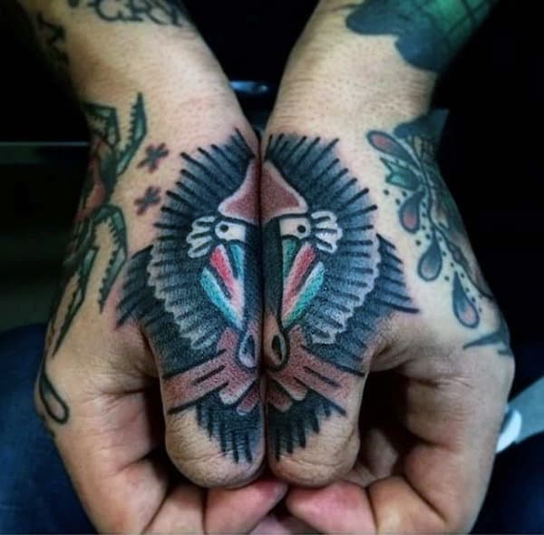 Gorilla Ape Thumb Male Tattoo Ideas